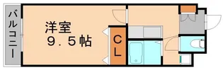 シティスクエア福岡【4階】の間取り
