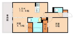 ボヌール光正寺【1階】の間取り