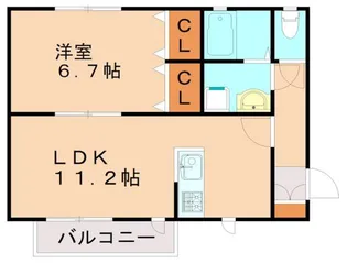 サンフィールド博多の森B【106号室】の間取り