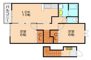 パインパル須恵B【202号室】の間取り