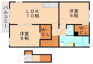 フースミーツハウスA【203号室】の間取り