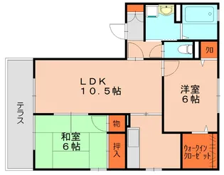クレールコートD【2階】の間取り