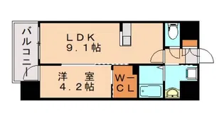 Etincell【4階】の間取り