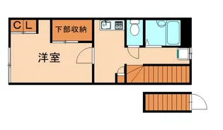 レオパレス御笠川EAST【2階】の間取り