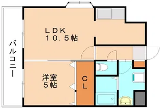 パークサイド暁【6階】の間取り