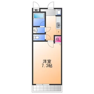 シャンテ笠松【1階】の間取り