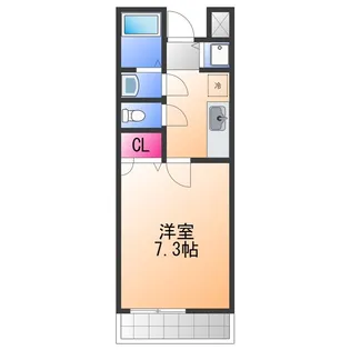 ワイズ クレスト 久米田【2階】の間取り