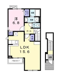 ヴィラ クリアネス【2階】の間取り
