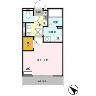 ロワールHINENO【1階】の間取り