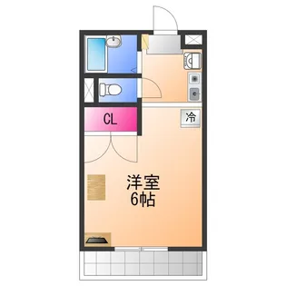 レオパレスフルヤ【1階】の間取り
