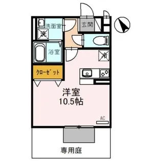 シェルズレイク日根野 B【1階】の間取り