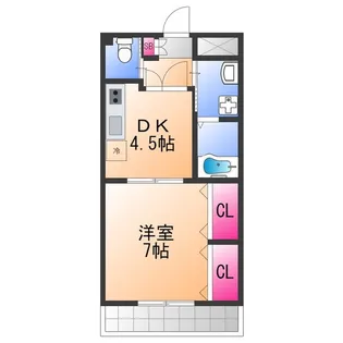 ブエナビスタ貝塚【3階】の間取り
