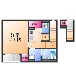 クレイノやよい【2階】の間取り