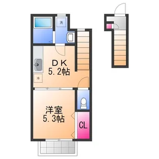 グリーンハイム【2階】の間取り
