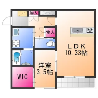 グラングルー【3階】の間取り