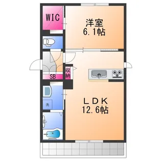 ふぁみりありんくうC【3階】の間取り