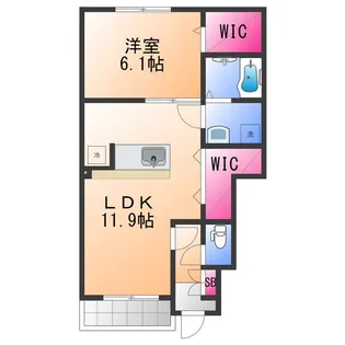 Ys Biz りんくう【1階】の間取り