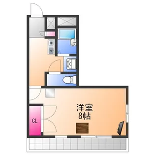 レオパレス中井町2【3階】の間取り
