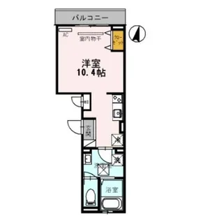 1Rの間取り画像