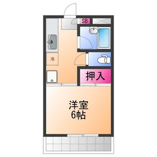 ベルクール末広【3階】の間取り