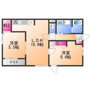 Maison de PLAISIR 【1階】の間取り