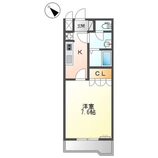 ラ・メールAKAI【2階】の間取り