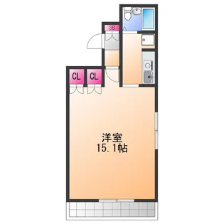 アネーロ岸和田【4階】の間取り