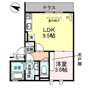 エムズ パリオ【1階】の間取り