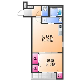 フジパレス泉佐野【1階】の間取り