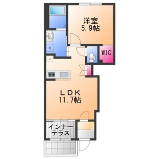 ストレリチア【1階】の間取り
