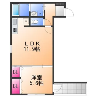ラ・フェスタ池尻【1階】の間取り