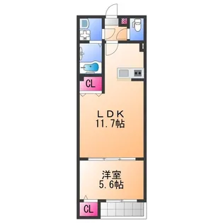 セジュール元町【3階】の間取り