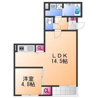セジュール元町【1階】の間取り