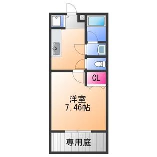 ディア コート高松【1階】の間取り