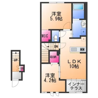 ストレリチア【2階】の間取り