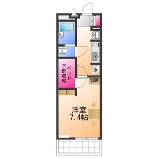 レオパレスアルタイル【1階】の間取り