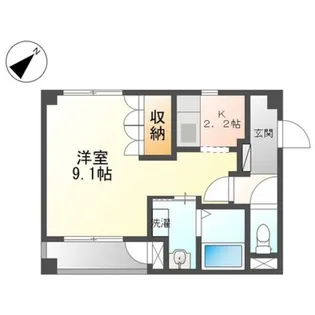 サンプレスA棟【1階】の間取り