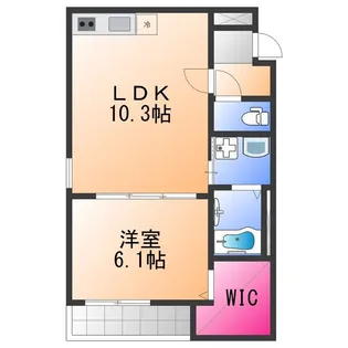 ボワヴェール【2階】の間取り