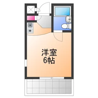 シャルマンフジ大体大【4階】の間取り