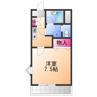 グレイスヴィラ佐野B棟【1階】の間取り