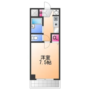ロジュマン泉佐野【6階】の間取り