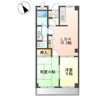 グリックユキモト【2階】の間取り