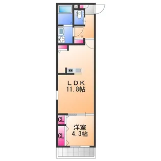 ジーメゾン泉佐野新町レジデンス【1階】の間取り