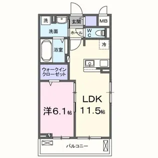 Garden 浜プラス【2階】の間取り