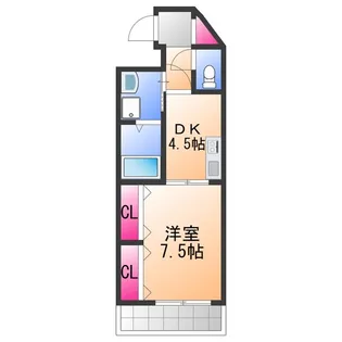 ブエナビスタ貝塚【1階】の間取り