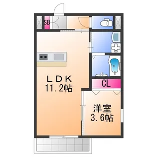 ARCAりんくうⅡ【2階】の間取り