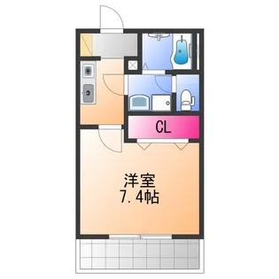 ロカンダ泉佐野【1階】の間取り