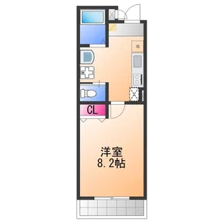 ブライト日根野【3階】の間取り
