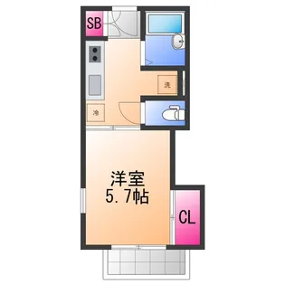 メゾンリュミエール【2階】の間取り