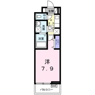 エスポワールSAKAI・Y【2階】の間取り